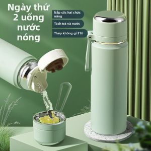 Bình Giữ Nhiệt Sinh Viên Dung Lượng Lớn Thép Không Gỉ 316 Cấp Thực Phẩm Mới Xuân 2025