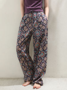 XEXZ | Cool Summer Cotton Sleepwear Casual Loose Fit Printed Pants Breathable Comfortable Fashionable Home Wear Youth Size Women