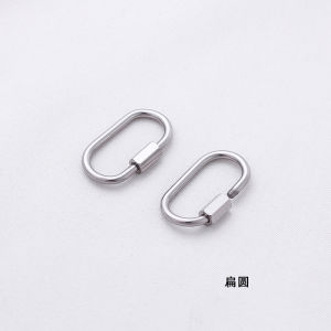 Móc Khóa Thép Titan Không Gỉ Với Móc Vít Chống Mất Kết Nối Có Thể Tùy Chỉnh Diy Phụ Kiện Trang Sức Thời Trang