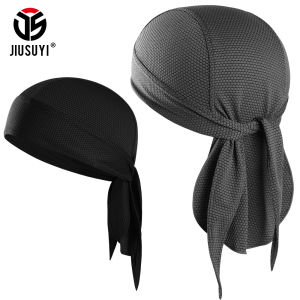 2PCS Quick-drying Bandana Breathable Beanies หมวก Sweat-wicking Do Rags ป้องกันแสงแดดหมวกโจรสลัดกีฬากลางแจ้ง Elastic Headscarf