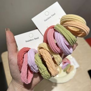 Dây Buộc Tóc Cao Su Màu Kẹo Đàn Hồi Cao Cho Nữ Dây Buộc Tóc Cao Su Bền Mới 2025 Dây Buộc Tóc Bằng Cao Su Bền Dây Buộc Tóc Phụ Kiện Tóc