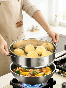 Stainless Steel 316L Steamer 32cm