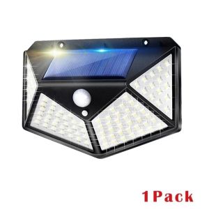 106LED Split Solar Lamp 3 Lighting Mode Outdoor Decoration Sunlight Wall Light PIR Motion Sensor Waterproof Garden Garage Lamp