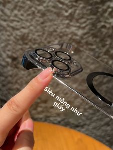 Ốp Lưng Bảo Vệ Siêu Mỏng Trong Suốt Hấp Thụ Từ Tính Cho Apple 16promax 15 17p iPhone 13 12 14plus 11PM Chống Bụi