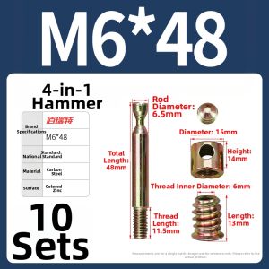 BAIRUITE | Furniture Assembly and Disassembly Connectors M6 M8