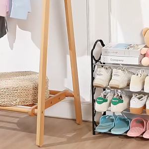 Rak Sepatu Stainless 5 Susun Tempat Sepatu Portable Minimalis Serbaguna / Rak Penyimpan Shoes Sandal Boots Johnson