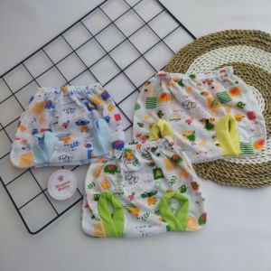 Husna Baby - Promo 12 Pcs Celana Pop Bayi Celana Kacamata Bayi Putih Motif
