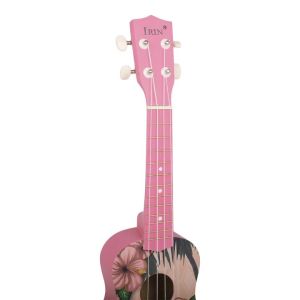 IRIN | IRIN 21 Inch Ukulele 4 Strings Guitar Hawaiian Girl Mini Guitarra Basswood Ukulele Stringed Musical Instrument Beginner Gifts