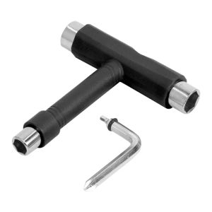 T Shape Skateboard Tools Wrench Skateboard Professional T Type Allen Key Black Longboard Board Roller Skate Wrench Tools Parts
