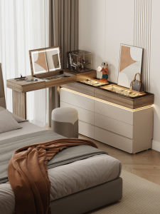 ZUNTONGGE | Corner Dressing Table Bedside Cabinet Multi-Drawer Storage