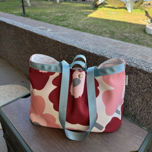 Sunflower Unique Canvas Bag Bloggers Handbag Color Block Print Womens Single Shoulder Bag Simple Commuting Tote Bag