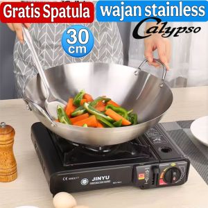 wajan stainless steel calypso 30 cm anti lengket anti karat tebal