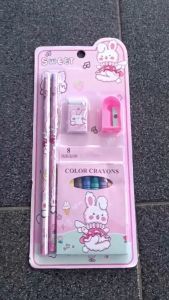 STUDY CRAYON SET PAKET ALAT TULIS MEREK BENEFIT NO.7011 1 PAK