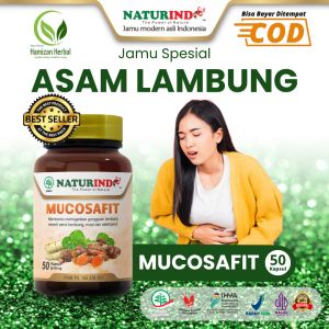 Mucosafit Herbal Maag Asam Lambung Gerd Mual Perut Kembung Nyeri Ulu Hati Isi 50 Kapsul