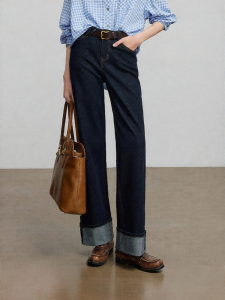 Toyouth | Slimming Retro Wide Leg Flare Denim Pants