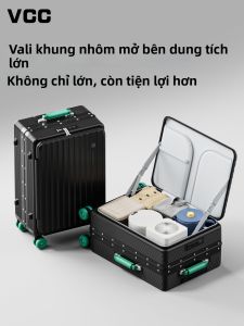 VCC | Vali Du Lịch 20inch Khung Nhôm Mở Bên Bánh Xe Êm