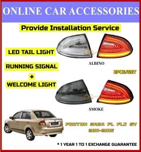 (1 Year Warranty) Proton Saga FL FLX SV 2011 - 2015 Dragon Scale Dynamic Albino LED Tail Lamp With Running Signal