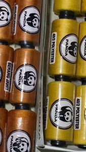 BENANG JAHIT POLYESTER 500 YARD MERK PANDA ISI 12 PCS
