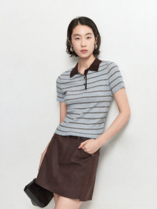 Vero Moda | Quần Áo Len Dệt Mới Mùa Thu Tay Ngắn