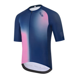 RAUDAX Mens Cycling Jerseys Short Sleeve Bike Biking Shirts Full Zip Breathable Road Bicycle MTB Cycling Clothing Summer