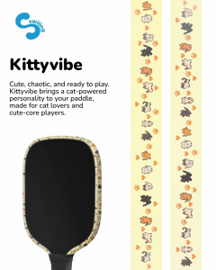 NEW DESIGN [Swiiing] Kittyvibe Pickleball Paddle Edge Tape Protector 16mm
