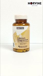 Kalsium & Magnesium dengan Vitamin A & D3 Norvine USA - 100 Kapsul