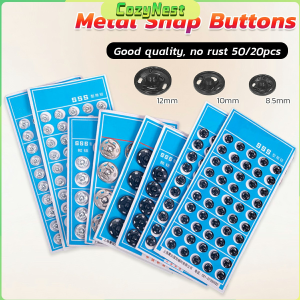 C.N. Metal Snap Fasteners Press Button Black / Silver