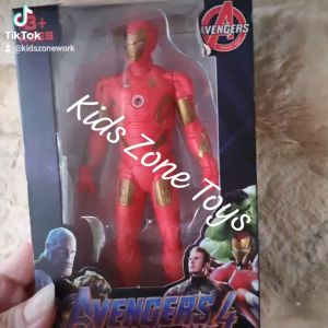 SS Mainan Anak Avanger Ironman / Tinggi Robot +/- 15 Cm Marvel Action Figure Lampu Laser