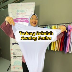 (Set A) Tudung Sekolah Awning Scuba by Tudung Si Comel / Tudung Sarung Kanak-Kanak / Tudung Lycra / Tudung Putih / Tudung Hitam / Tudung Pengawas / Tudung Plain
