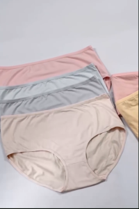 Plus Size Cotton Full Panty 80KG ( Big Size ) Breathable Mid-Waisted Mothers 1 Bundle For 3pcs