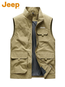 Jeep | Spring and Summer New Casual American Style Loose Sleeveless Jacket