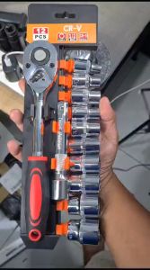 Kunci shock 1 set lengkap Kunci Set Socket Sok 12pcs AP67 Wrench Rachet alat perkakas lengkap Rachet