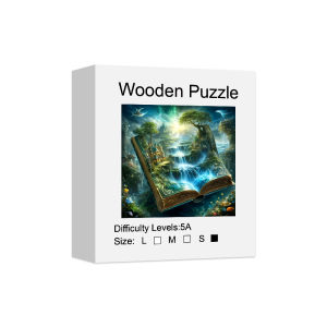 Magical Forest of Books Wooden Jigsaw Puzzle For Adults High-difficulty Magic Puzzle Intellectual Toy Family Game Home Decor