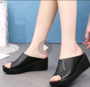 Sandal Wanita Wedges Terbaru/Sandal Wanita Kekinian/Sandal Wanita Flat/Sandal Wanita Slop