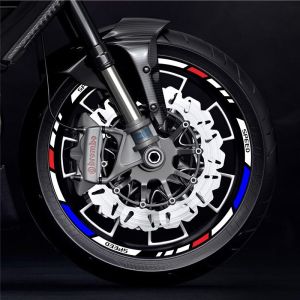 17 inches Reflective Motorcycle Rim Wheel Hub Sticker For YAMAHA R1 R6 R3 R15 MT03 MT15 R25 MT10 MT25