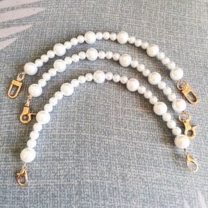 Handheld bag with pearl chain shoulder strap high-end fashion pearl strap fashionable and versatile handbag with chain bag DIY fashion pearl shoulder strap