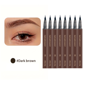8 Psc Set 0.008mm Ultra Fine Long Lasting Makeup Eyeliner Pen 2 in 1 Ultra Fine Eyebrow Pen Waterproof And Sweatproof Profect