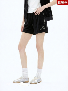 Juicy Couture | Elastic Velvet Short Pants
