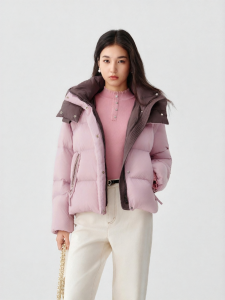 Koradior | Short Warm Padded Down Jacket For Petite Figure