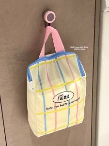 Large Capacity Laundry Hamper Foldable Dirty Clothes Bag for Bathroom Home Dormitory Wall Mounted Socks Storage Basket