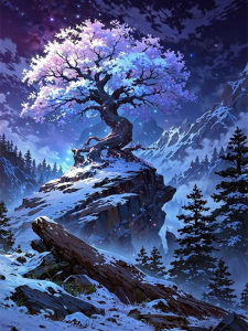 HUACAN Diamond Painting Kits Tree Landscape Fantasy Rhinestones Mosaic Crafts Handmade Personalized Gifts Home Wall Decor