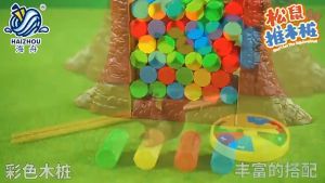 Children Board Games Squlirrel Pushing Piles Toys Balance Tower Table Toys Stacking Challenge Family Party Games Interactive Toys Montessori Toys For Kids Gifts 益智玩具