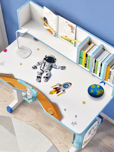 Childrens learning table Study Table For Kids Boys&Girls Table and Chair Set Writing Table Drawers