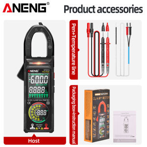 ANENG | ANENG ST213 True RMS Clamp Meter VAReverse Screen 6000 Counts 400A AC/DC V/A Temp Freq NCV Flashlight Data Hold Electrician Auto