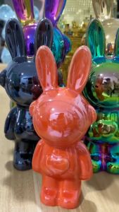 โมเดลกระต่าย ลายอวกาศ กระปุกออมสินเซรามิก (ขนาด18/21/28cm.) ของตกแต่งบ้าน สไตล์นอร์ดิก ตั้งโชว์ หรือมอบเป็นขวัญวันพิเศษ