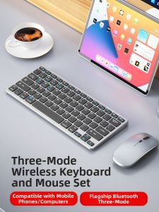 Wireless Bluetooth Silent Charging Keyboard and Mouse Set
