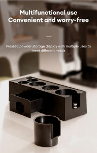 Vermax Espresso Coffee Tamper Holder Tamper Base Multifunctional Adjustable For 51/53/58mm Non-Slip