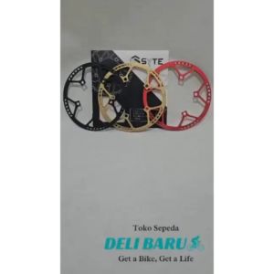 SYTE Chainring 56T bahan alloy cover polos BCD 130mm type ST M-875 sepeda lipat