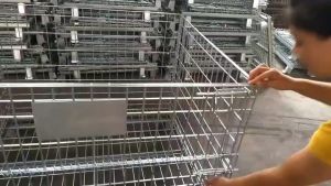 ตะแกรงเหล็กพับได้ รับ นน.800kg ตะแกรงมีล้อ ตะแกรงเหล็กใส่ของในโกดัง ตะแกงเหล็กพับ ตะแกรงใส่ของ ตะกร้าขนส่ง ชั้นวาง ตะแกรงอเนกประสงค์ ตะกร้าเหล็กใส่ของ