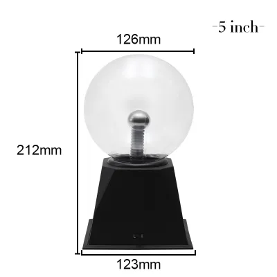 Magic Crystal Plasma Ball Lamp 3 4 5 6 8 Inch Electric Lamp Night Light Kids Gift Birthday Christmas Novelty Glass Plasma Lamp